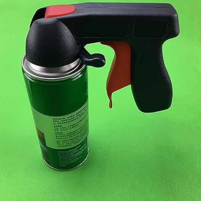 EUJGOOV AEROSOL SPRAY CAN HANDLE ERGONOMIC GRIP PAINT SPRAY TOOL FOR HOME IMPROVEMENT PROJECTS BLACK RED PP MATERIAL - Image 2